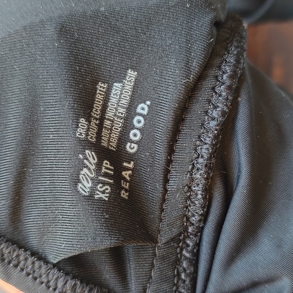 Aerie Black Wireless Triangle Bow Bikini Top - Picture 2 of 2